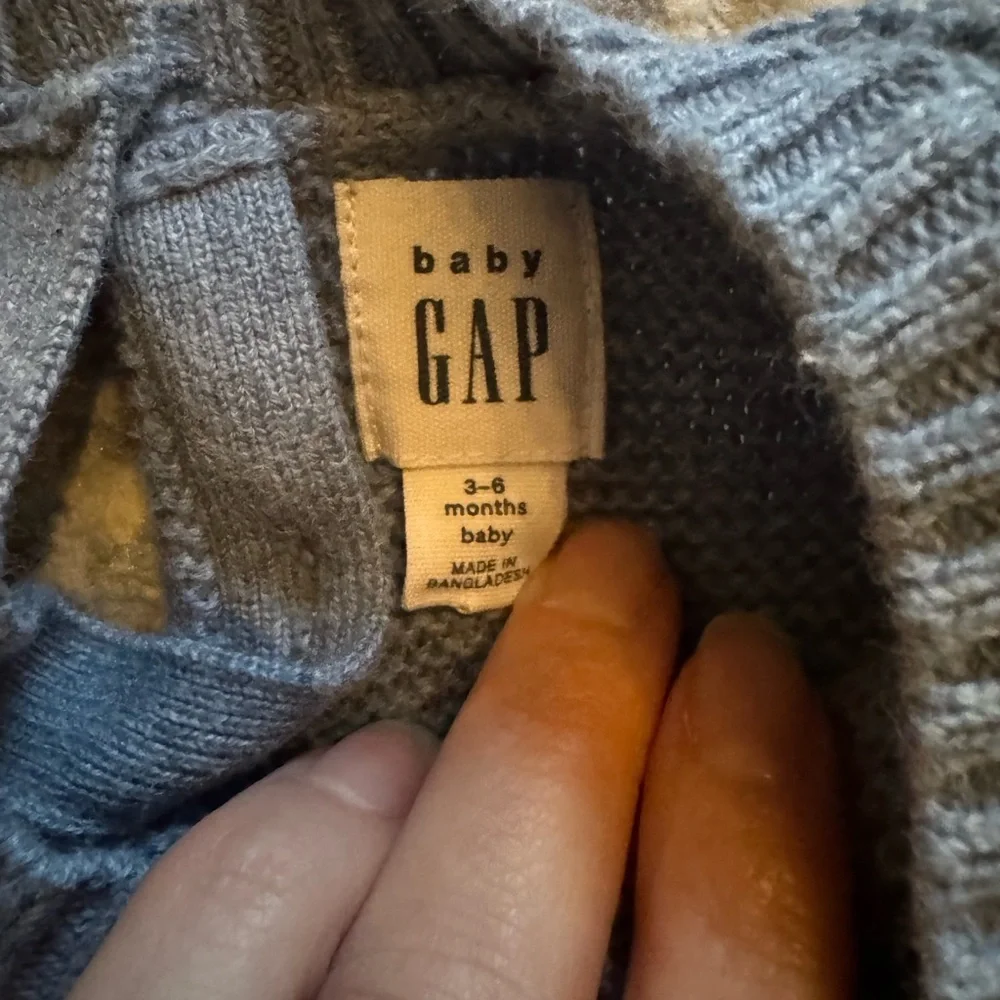 GAP Baby Blue Knit Sweater Dress 100% Cotton